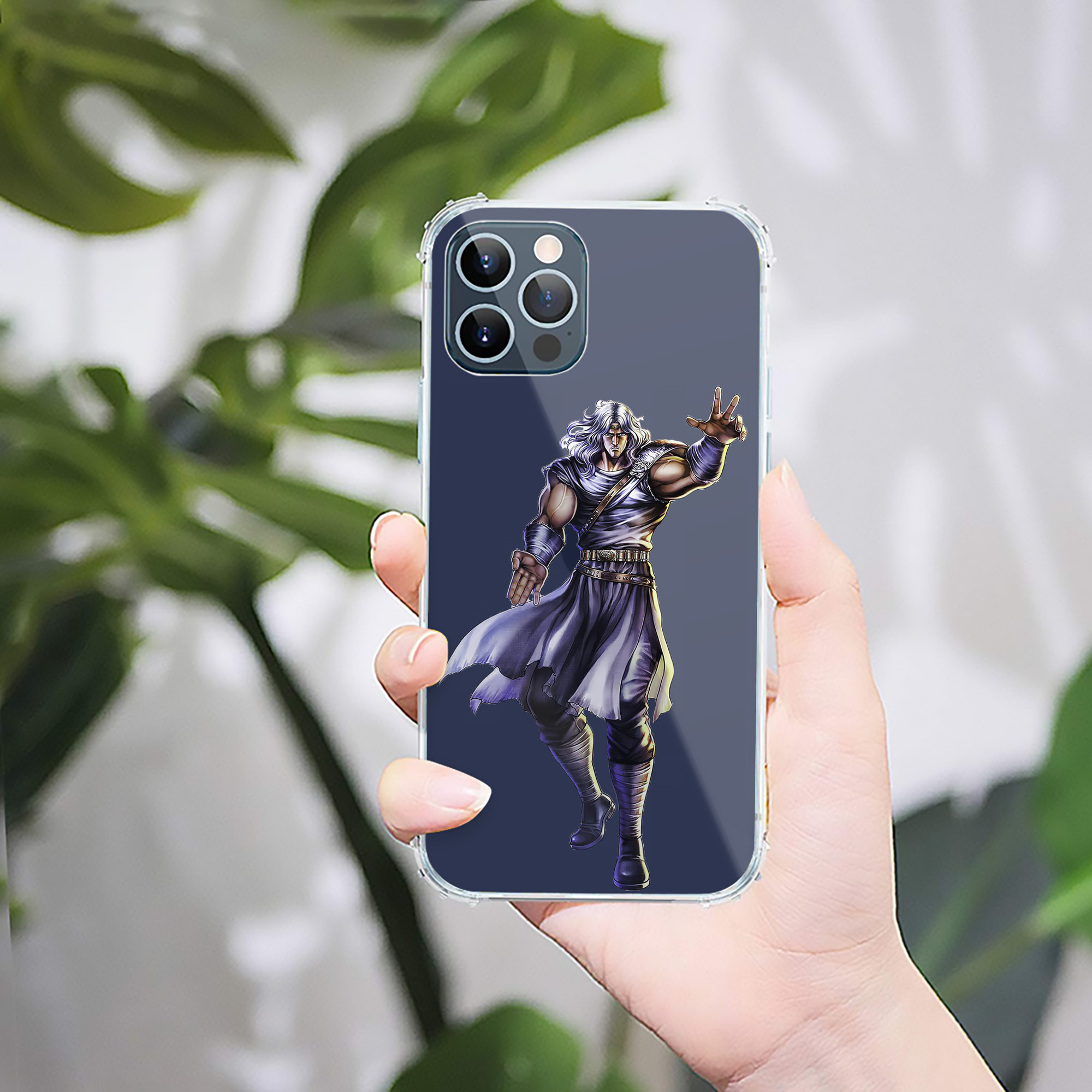 （画像用） 北斗の拳 Fist of the North Star 【iPhone 12シリーズ対応】透明スマホケース（クリアソフトケース）